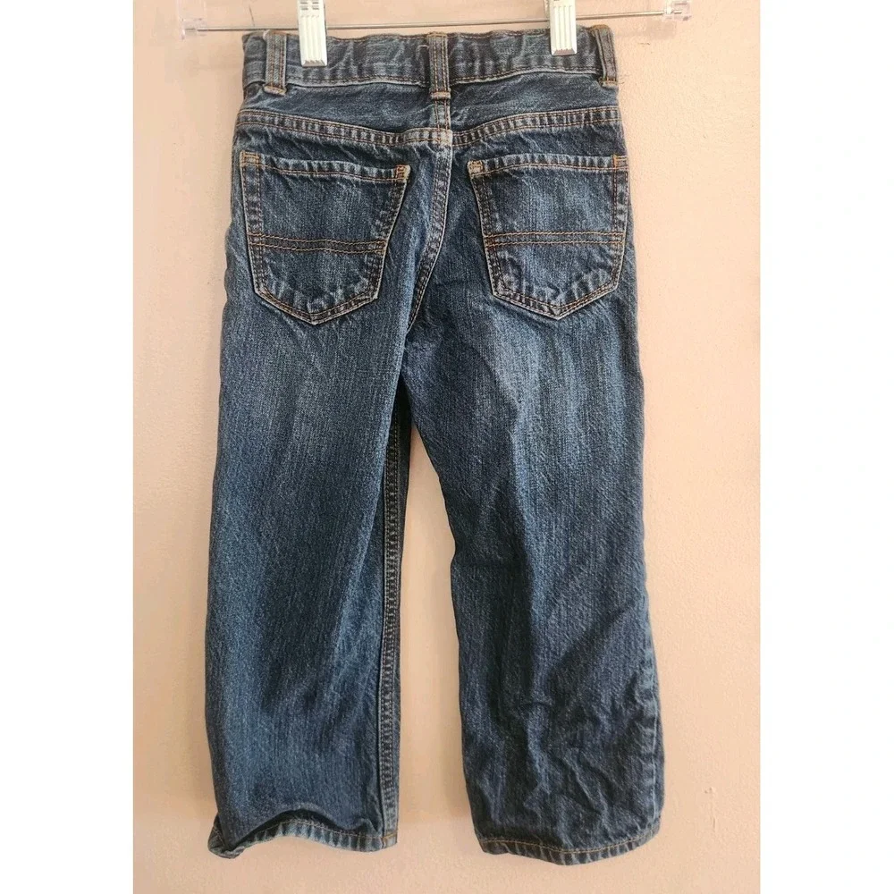 Oshkosh‎ B'Gosh Baby Boys Blue Denim Jeans Classic Fit Size 4T Adjustable